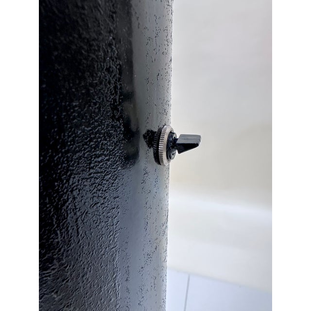 Black Large Sculptural Floor Lamp, Germany 1980s For Sale - Image 8 of 18