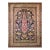 19th Century Persian Kerman Lavar Rug, Hand-Knotted Wool, Tree of Life Pattern, Navy & Ivory, 4x6 For Sale