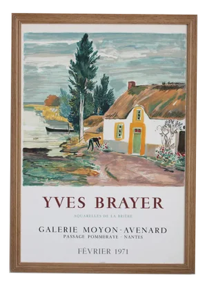 French Exhibition Poster by Yves Brayer, 1971