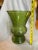 1970s Large Glass Vase Soreno Green Ripple Textured Glass Vase For Sale - Image 6 of 9