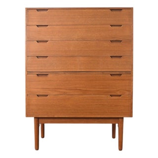 Danish Modern Highboy in Teak by Svend Langkilde For Sale