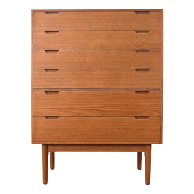Danish Modern Highboy in Teak by Svend Langkilde For Sale