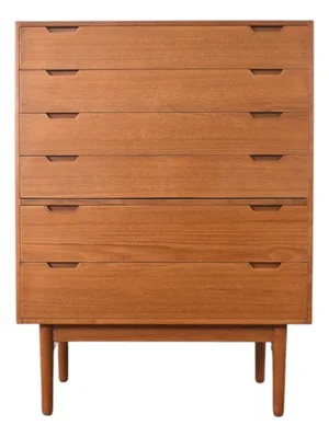 Danish Modern Highboy in Teak by Svend Langkilde