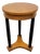 Vintage Empire Revival Faux Bird's-Eye Maple Drink Table With Ebonized Columns For Sale