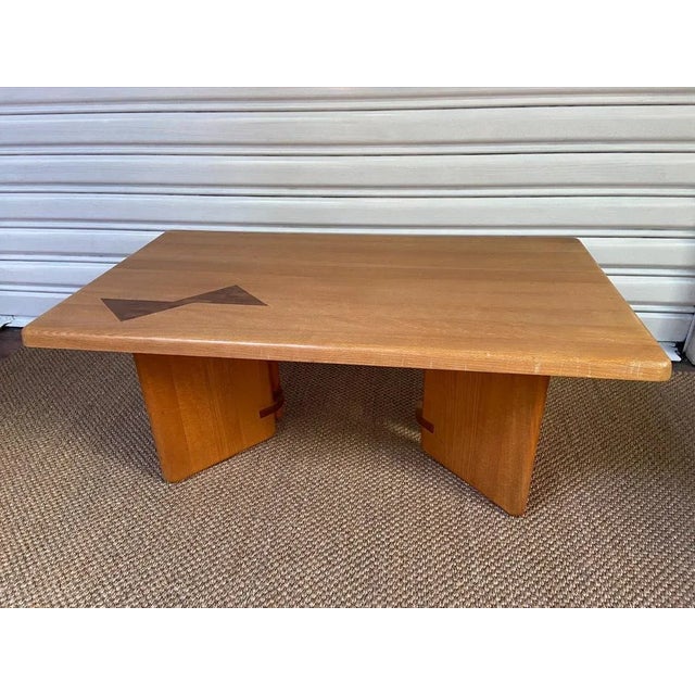 Wood Coffee Table from Maison Regain, 1978s For Sale - Image 7 of 7