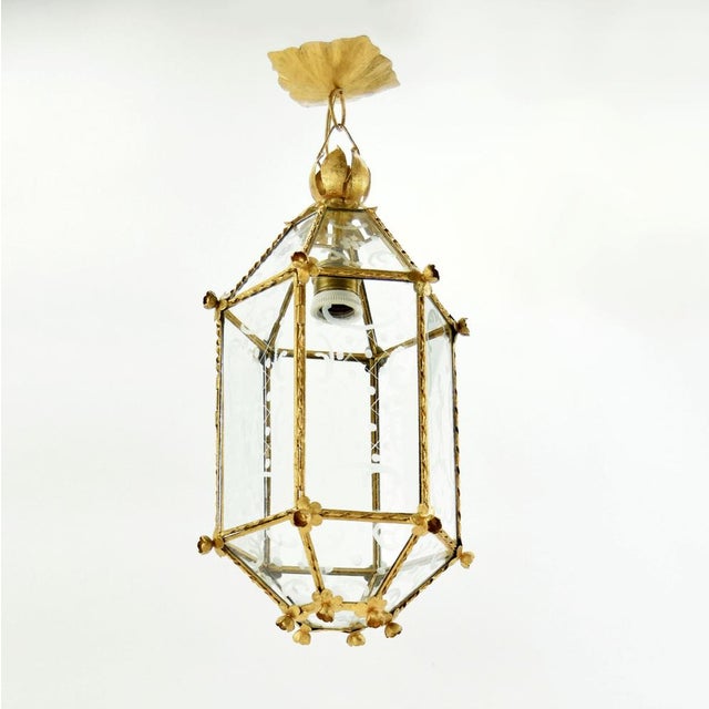 Antique Art Nouveau Lantern For Sale - Image 4 of 9