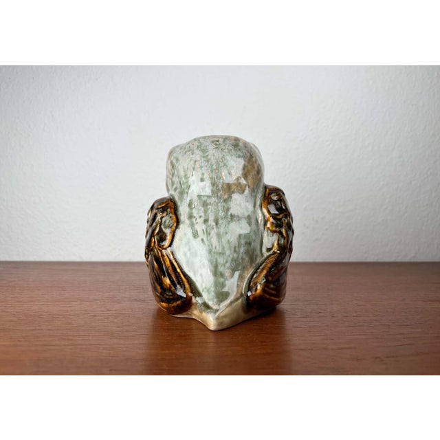 Large Mid-Century Modern Danish Studio Pottery Owl Sculpture by Josef Simon for Søholm, 1960s For Sale - Image 16 of 18