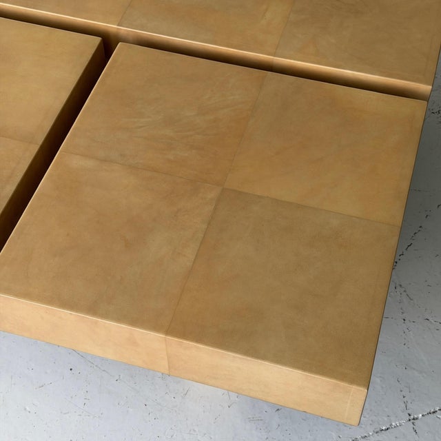 Mid-Century Modern 1970s Lacquered Goatskin Coffee Table Attributed to Aldo Tura For Sale - Image 3 of 9