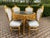 1970s Italian Baroque Gold Marble Leather Dining Set 5Pc For Sale - Image 18 of 18