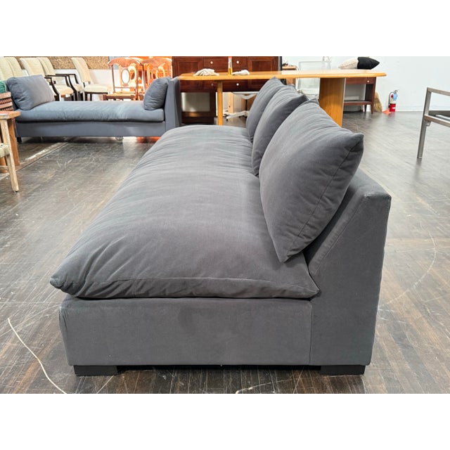 Four Hands Grant Armless Sofa For Sale - Image 4 of 12