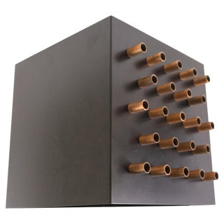Metal and Copper Clair-Obscur Wall Lamp from Raak, 1960s For Sale