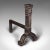 Late 19th Century 1900s Large Pair of Antique Victorian Andirons For Sale - Image 5 of 10