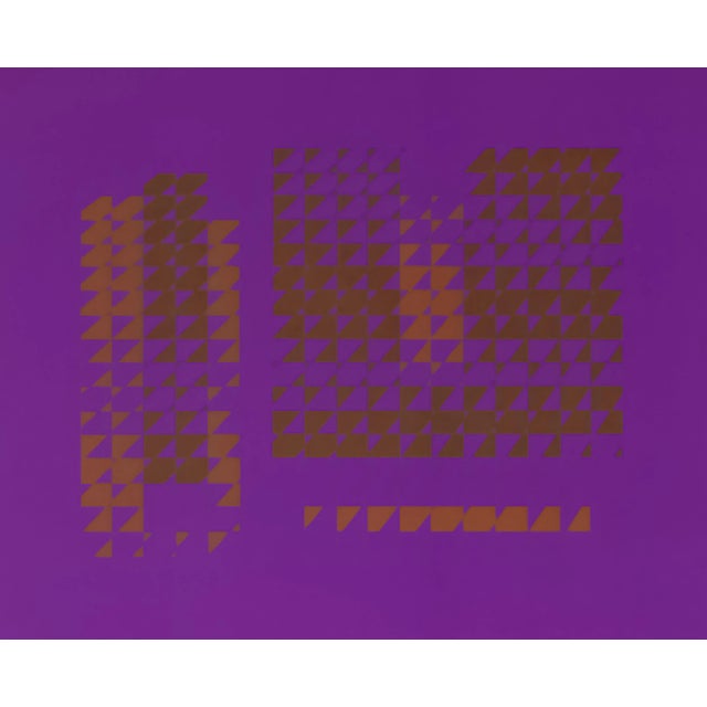 "Opposing Construction" serigraph by Josef Albers from the monumental "Formulation : Articulation" published by Harry N....