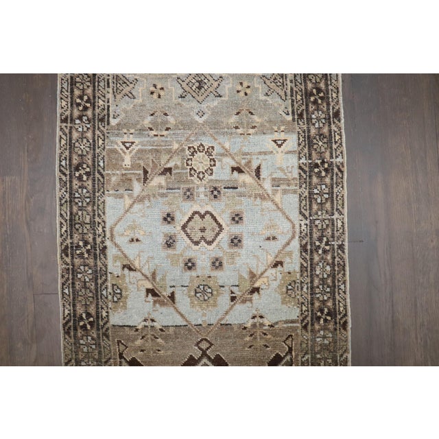 Early 20th Century Zabihi Collection Narrow Antique Persian Malayer Runner - 1'11" x 8'9" For Sale - Image 5 of 9