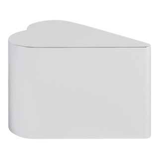 Heart - Collectible Mirrored Stainless Steel Side Table For Sale