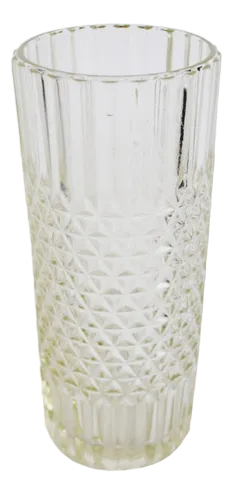 Brutalist Pressed Glass Vase, 1960s