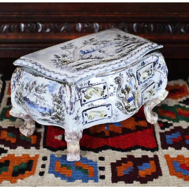 2000 - 2009 Antique Stoneware Table Chest For Sale - Image 5 of 6
