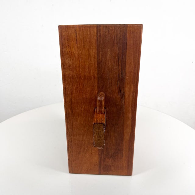 1970s Dansk Inter Designs Knife Block Teak Wood Thailand For Sale - Image 9 of 10