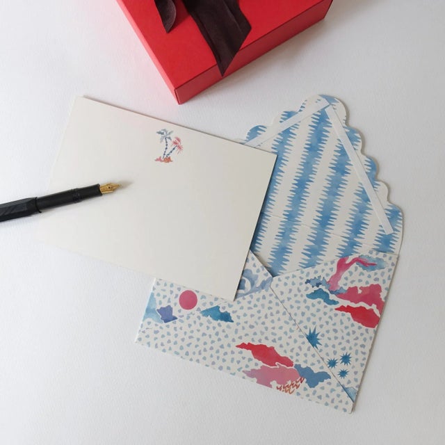 2020s Happy Menocal X Schumacher Stationery - Variety Set of 20 Cards and Envelopes For Sale - Image 5 of 8