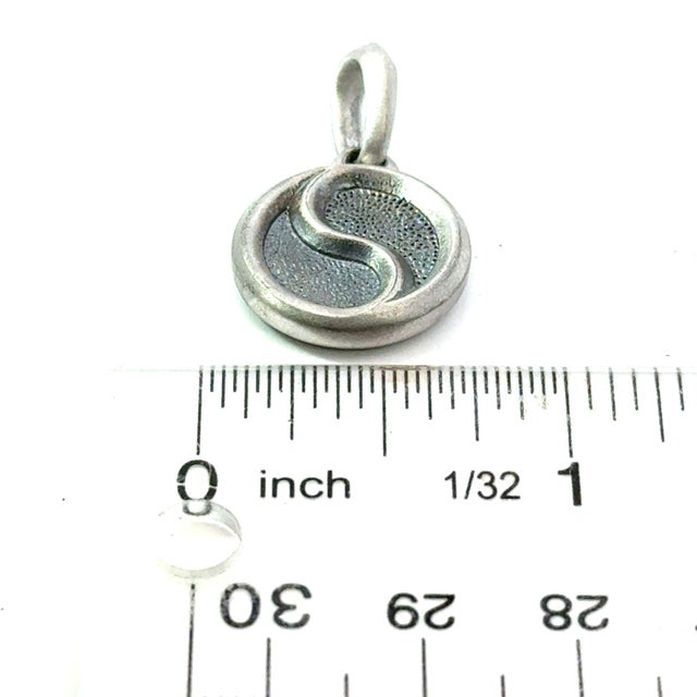 1990s David Yurman Ying Yang Amulet Sterling Silver Estate For Sale In New York - Image 6 of 6