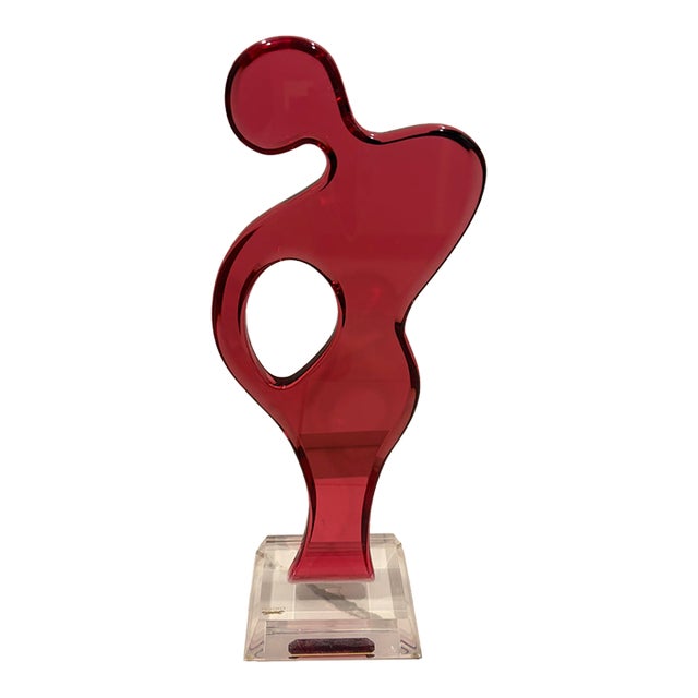 Haziza Madonna and Baby Acrylic Sculpture For Sale