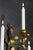 Hollywood Regency Gilt Tole Metal Triple-Arm Floral Wall Candle Sconce, 1970s For Sale - Image 4 of 18