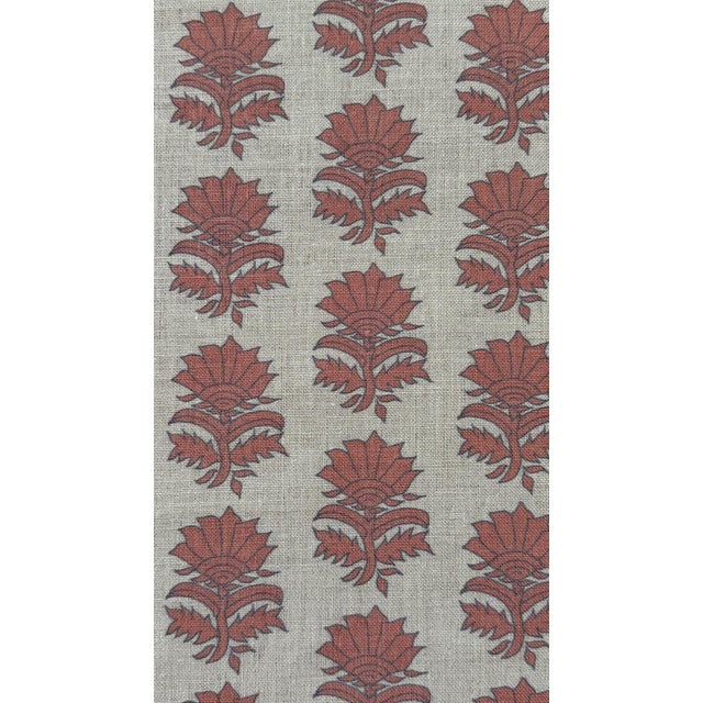 Alex Conroy Textiles COLORED THISTLE Linen Fabric 2 1/2 Yards COLORED THISTLE - NATURAL LINEN Repeat: 4.75" H x 2.75" V...