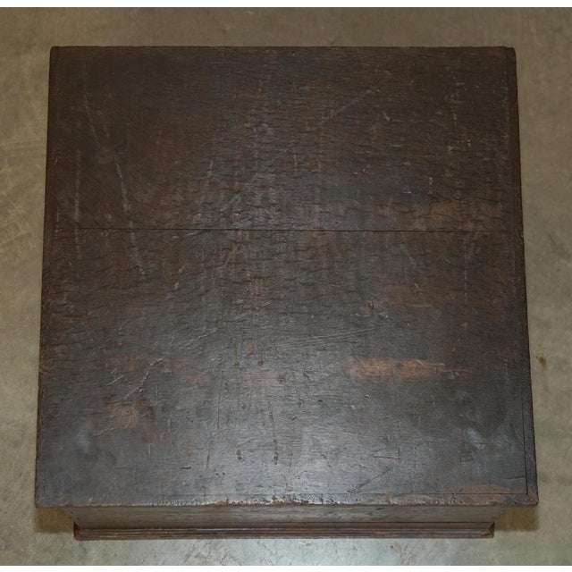 Wood Antique Victorian Campaign Chest For Sale - Image 7 of 18