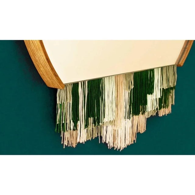 Not Yet Made - Made To Order Fringe Mirror in Orange by Tero Kuitunen For Sale - Image 5 of 6