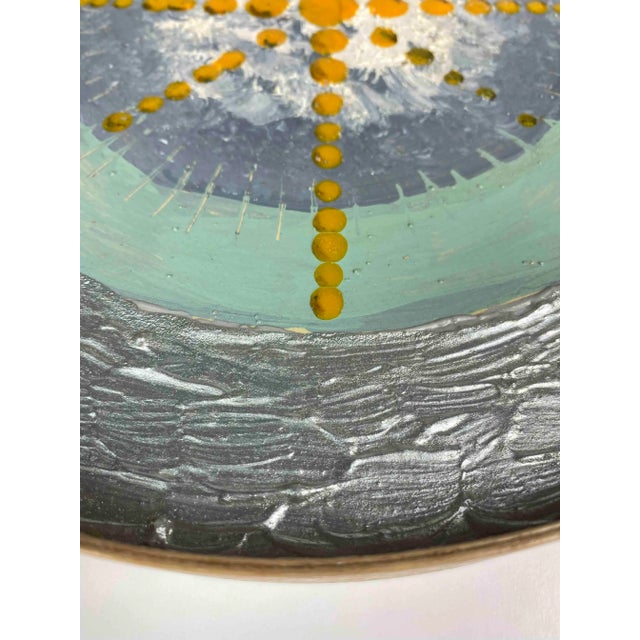 T4 wooden tray decorated by hand with mixed technique. Light walnut finish. Limited edition of 10 pieces all signed and...