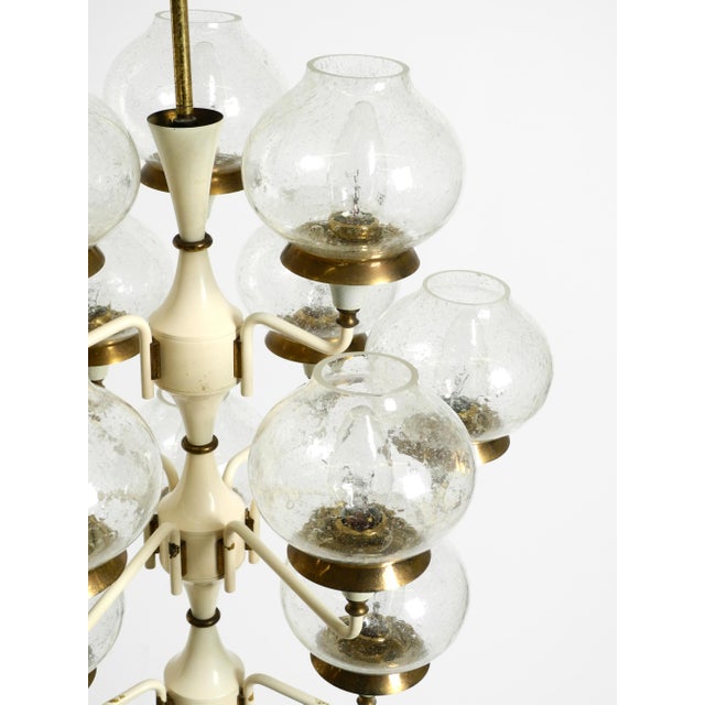Large Brass and Glass Tulip Hanging Lamp by Hans Agne Jakobsson, 1960s For Sale - Image 15 of 18