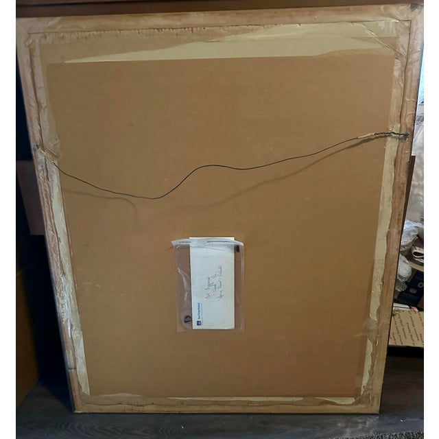 Metal Mid 20th Century Signed Norman Rockwell Collotype Print. “Spring Flowers” For Sale - Image 7 of 7