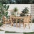 Enhance your outdoor dining with the Birmingham Stacking Teak Armchair set by Hi Teak, featuring four chairs designed with...