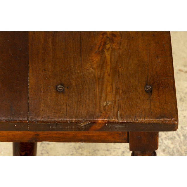 Late 19th Century French Provincial Oak Writing Table For Sale - Image 11 of 18