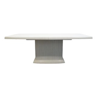 Century Furniture Villa Domain Collection Neoclassical Art Deco Maple 80″ Pedestal Dining Table 341-312 For Sale