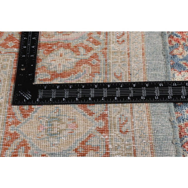 Textile Antique Blue Persian Tabriz Rug, 08'00 X 10'09 For Sale - Image 7 of 10