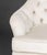 Modern Tufted White Upholstered Swivel Chairs, Pair For Sale - Image 3 of 5