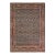 1890s Blue Navy Antique Floral Herati Pattern Senneh Formal Knotted Wool Rug For Sale