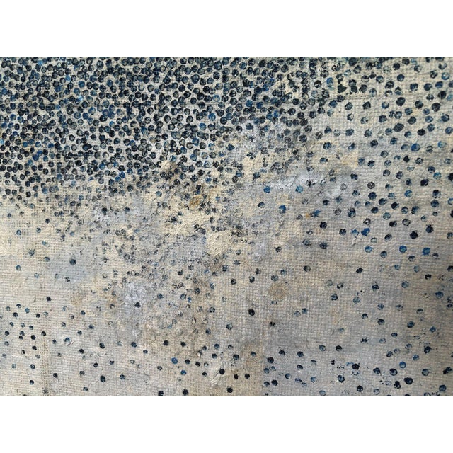 from a multitude of applied points and transparent layers, a pictorial space emerges, one that does not so much describe...