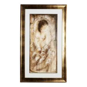 Janet Treby "Light Spirit" Hand Signed Limited Edition 21/150 Framed & Matted 1999 Serigraph Print