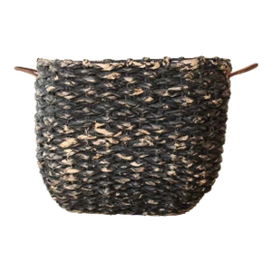 Rustic Woven Seagrass Catchall Basket