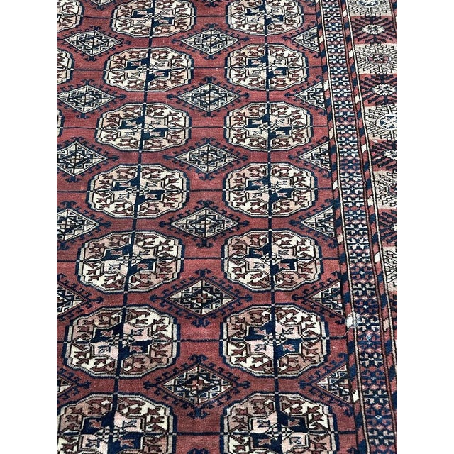 Nice Antique Turkmen Bokhara Rug, 1890s For Sale - Image 5 of 18