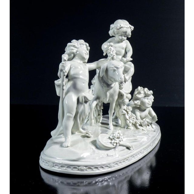 Porcelain Procession of Putti Sculpture from Capodimonte For Sale - Image 12 of 18