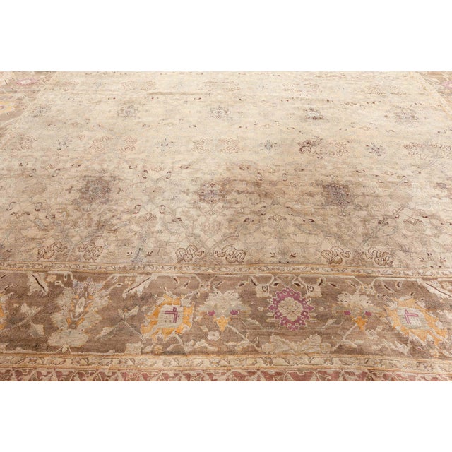 Textile Indian Agra Rug For Sale - Image 7 of 9