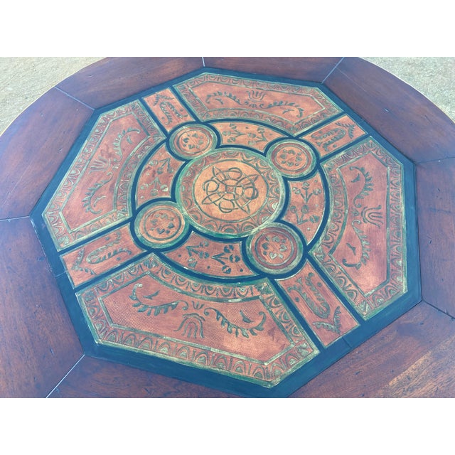 Vintage English Eight-Legged Inlaid Dining Accent Table For Sale - Image 17 of 18