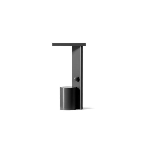 Contemporary Polyshape Anthracite Aluminium Table Lamp by Ferrerol Babin for Cassina For Sale - Image 3 of 13