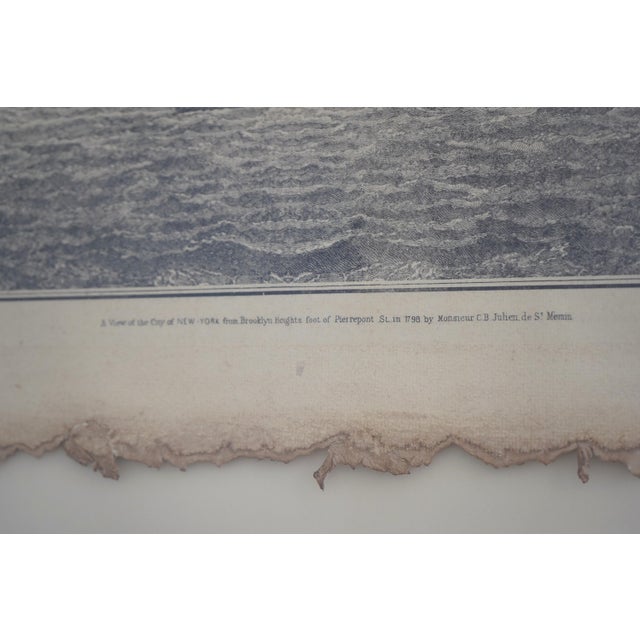 Panoramic Vintage New York Relief Mounted Engraving For Sale In Philadelphia - Image 6 of 14