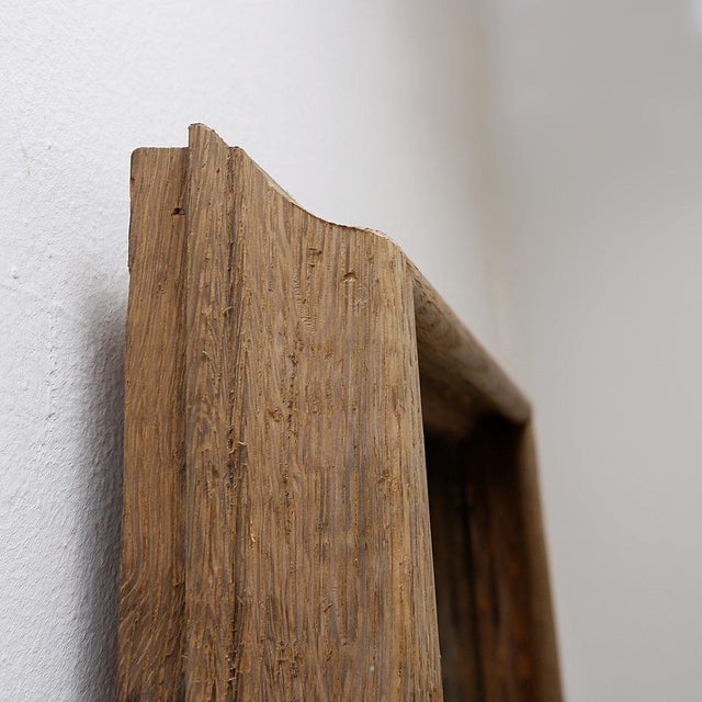 Rustic Rectangular Wall Mirrors with Wooden Frames, 1950s, Set of 2 For Sale - Image 12 of 16