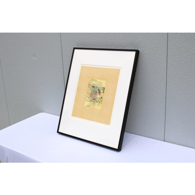 2000 - 2009 Jennifer Bain Abstract Monotype Artwork One-of-a-Kind, Signed and Framed, 2006 For Sale - Image 5 of 17