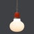 Bulb Shape Hanging Light in White Glass, 1970s For Sale - Image 9 of 12